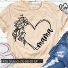 Mama Heart Love T Shirt TPKJ1