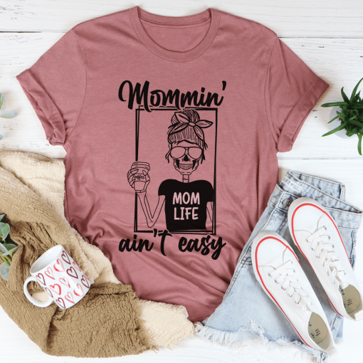 Mommin' Ain't Easy Tee Love Needs No Words Deaf Awareness Unisex T Shirt TPKJ1