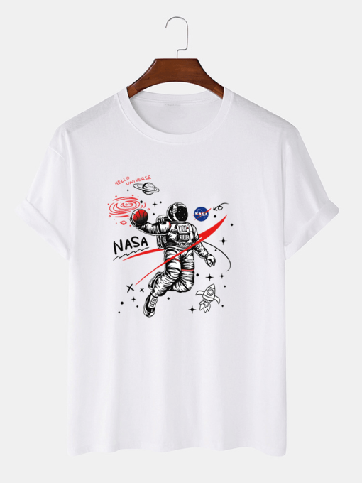 Astronaut Loose Short Sleeve T-Shirts TPKJ1