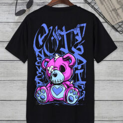 CAMISETA OVERSIZED PRETA - CUTE NEVER DIE T Shirt