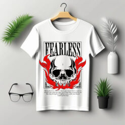 fearless skull T shirt