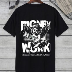 money work small angel t shirt