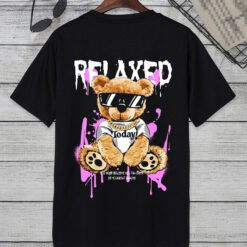 relaxed today cool sitting bear t shirt